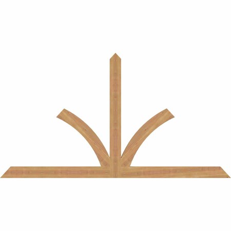 Ekena Millwork Richland Timber Gable Bracket, Western Red Cedar, 72"W x 39"H x 1 1/2"D x 3 1/2"F, 13/12 Pitch GBW072X39X0204RIC00SWR